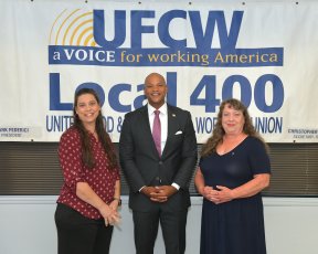 Angela & Rose with Gov Moore Roundtable